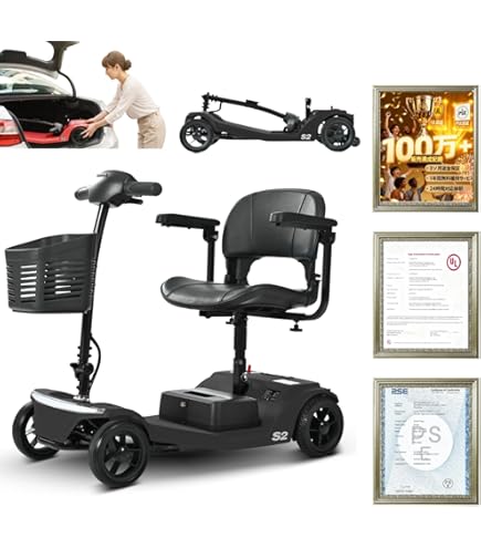 Amazon | OLMMT 電動シニアカート 車椅子 運転免許不要 折りたたみ